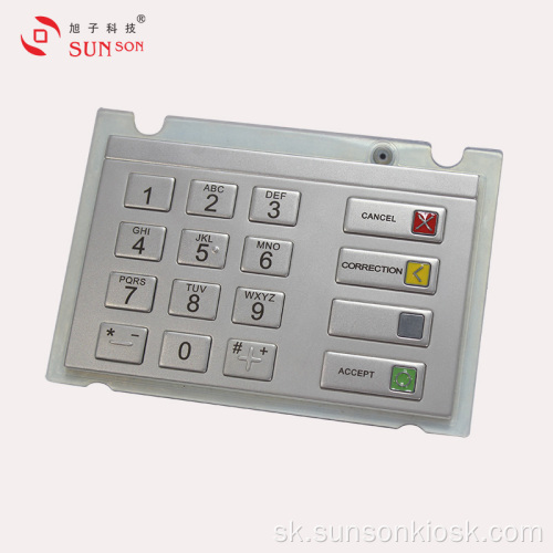 Šifrovací PIN kód v plnej veľkosti pre platobný kiosk